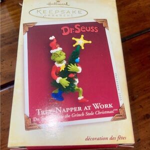 Hallmark Keepsake Grinch with Christmas Tree Ornament - 2005